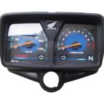 Premium All-Black Speedometer for CG 125 Motorcycle | Digital Meter for Honda CG 125 Bikes