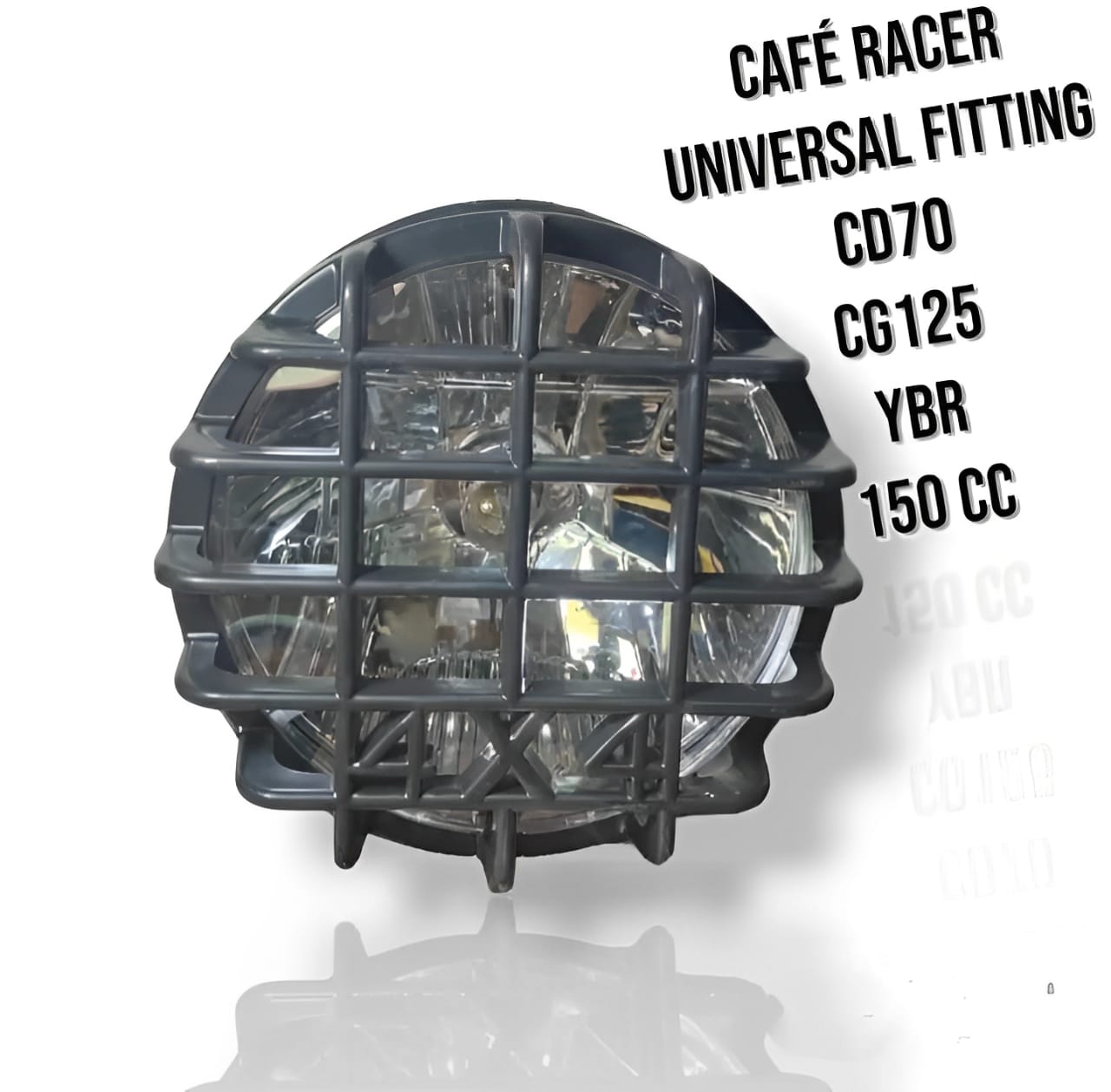 Cafe Racer Motorcycle Headlight for 70cc & 125cc Bikes – Retro Round Front Lamp Easy Installation Cafe Racer Motorcycle Headlight for 70cc & 125cc Bikes – Retro Round Front Lamp Easy Installation