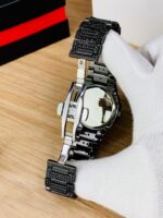 Black Iced Out Stainless Steel Chain Watch for Men Fashion Luxury Style - Image 5
