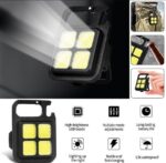Portable COB High Bright Flashlight – Multifunction Keychain Lamp with 150mAh Battery, 3 Modes, Waterproof & Magnetic Outdoor Torch Lantern - Image 2