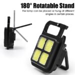 Portable COB High Bright Flashlight – Multifunction Keychain Lamp with 150mAh Battery, 3 Modes, Waterproof & Magnetic Outdoor Torch Lantern