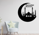 Ramzan Mubarak Islamic Calligraphy 3D Wooden Wall Decorative Gift – Stylish Design for Office, Living Room & Home Decor - Image 2