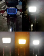 5 Function LED Motorcycle Headlight | 15 LED Fog Light Beam for CG125 & 70cc Bikes | Dual Color Super Bright Headlamp - Image 4