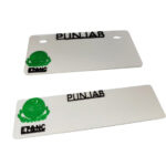 Pack of 2 Punjab Fancy Blank Number Plates | Front & Back Motorcycle Number Plate Set for CD 70 & All Bikes