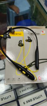 Realme Wireless Stereo Neckband Headset Bluetooth 5.0 Deep Bass Long Battery Sweatproof Earphones - Comfortable Wireless Neckband with Mic for Daily Use Pakistan