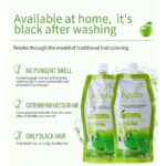 Apple Hair Color 500ml Ammonia-Free Dark Brown Hair Color Cream | 100% Grey Coverage - Image 4