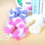 2PCs Mesh Bath Shower Sponge Set | Soft Exfoliating Back Scrubber Loofah with Hanging Loop for Deep Cleansing (Random Color)