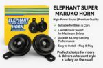 High Sound Elephant Horn 12V for Cars & Bikes | Super Loud Universal Vehicle Horn for Motorcycles, Scooters & Cars - Image 4