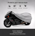 Bike Top Cover | Water & Scratch Proof Parachute Motorcycle Cover for CD70 & 125CC Bikes (Random Color) - Image 2