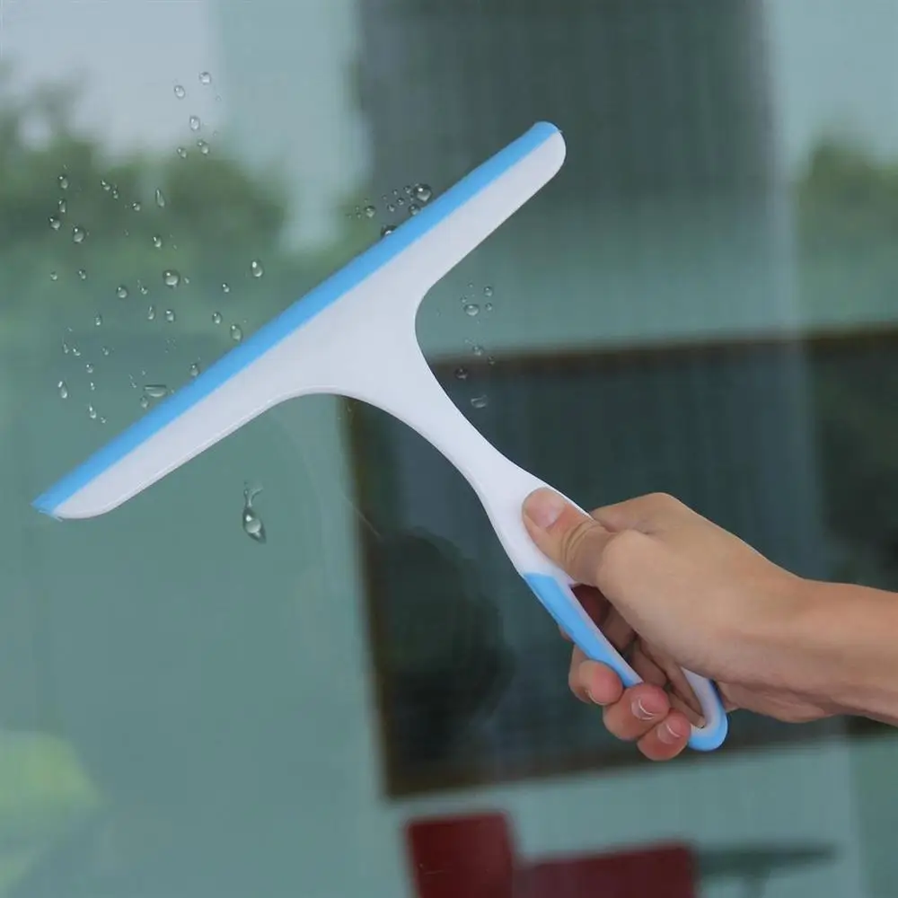 Multipurpose Glass Scraper Wiper Window Cleaner | Soft Rubber Squeegee for Bathroom, Kitchen, Car & Home Use