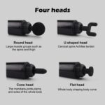 Fascial Deep Muscle Fitness Chargeable Massage Gun, Deep‑Tissue Recovery Massager with 4 Heads & Multi‑Speed - Image 3