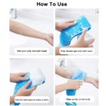 Pack of 2 Silicone Back Scrubber Bath Belts | Double-Sided Exfoliating Body Cleaning Straps for Deep Cleansing & Smooth Skin - Image 2