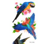 3D Colorful Birds Wall Stickers Pack of 8 | Removable DIY Wall Decals for Home and Bedroom Decor - Image 2