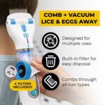 LICETEC V-COMB Electric Head Lice Remover - Chemical-Free Vacuum Comb for Lice and Nits Removal | Safe for Kids and Adults - Image 3