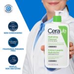 CeraVe Hydrating Facial Cleanser 237ml Gentle Moisturizing Face Wash with Hyaluronic Acid & Ceramides for Normal to Dry Skin