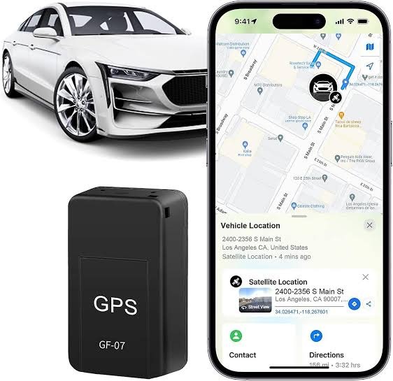 GF07 Wireless Mini Magnetic GPS Tracker | Portable Real-Time Tracking Device for Cars, Bikes, Bags & Personal Items