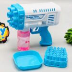 Bubble Bazooka Pro: Electric 2-In-1 Rocket Bubble Gun ? Fast Bubbles For Parties, Beach & Backyard Fun
