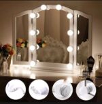 Vanity Light LED Bulbs for Makeup Mirror 10 Bulbs 3 Light Modes - Adjustable Brightness Hollywood Style Makeup Lighting Kit Pakistan - Image 4