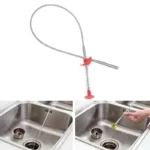 Metal Flexible 30cm Wire Brush Drain Cleaner – Sink, Sewer & Pipe Dredging Tool Clog Remover - Image 2
