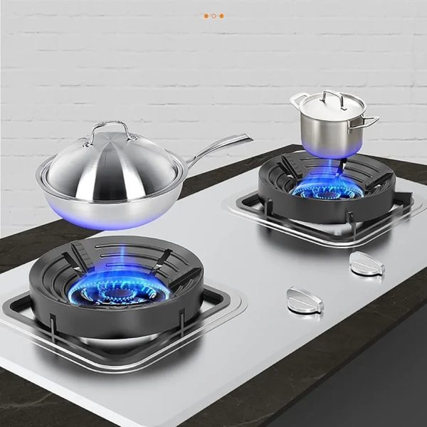 Gas Stove Burner Stand | Cast Iron Non-Slip Burner Bracket with 3D Windproof Hood | Universal Cooktop Support Gas Stove Burner Stand | Cast Iron Non-Slip Burner Bracket with 3D Windproof Hood | Universal Cooktop Support