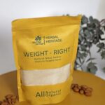 Herbal Heritage WEIGHT-RIGHT Natural Mass Gainer 100g | Organic Weight Gain Dietary Supplement for Healthy Nutrition & Body Support