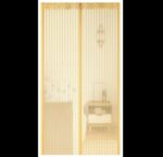 Premium Quality Mosquito Magic Mesh Door Screen 100×210cm | Complete Installation Kit with 20 Tape Stickers & 12 Hooks