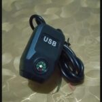 Motorcycle USB Charger with Compass | Waterproof Fast Charging USB Port 36V-105V for Motorcycles & E-Bikes
