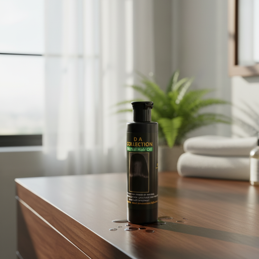 Herbal Hair Oil 200ml Natural Hair Growth Oil for Hair Fall Control Dandruff Treatment and Shine in Pakistan