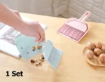 Mini Desktop Sweep Cleaning Brush with Dustpan Cute Small Broom Set for Table & Car Cleaning