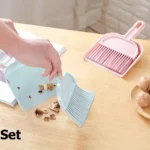Mini Desktop Sweep Cleaning Brush with Dustpan Cute Small Broom Set for Table & Car Cleaning