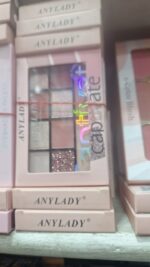 ANYLADY Captivate Professional Makeup Palette – 9 Shade Eyeshadow & Blusher Kit with Matte, Shimmer & Glitter Finishes - Image 5