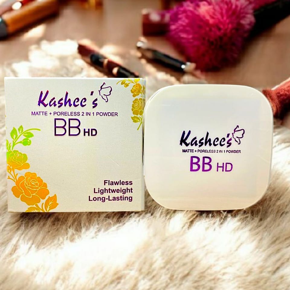 Kashees 2 In 1 Flawless BB HD Face Powder | Brightening Compact Powder with Long Lasting Matte Finish Kashees 2 In 1 Flawless BB HD Face Powder | Brightening Compact Powder with Long Lasting Matte Finish