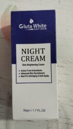 Gluta White Night Cream 50ml Advanced Brightening, Nourishing & Anti-Aging Overnight Formula - Image 5