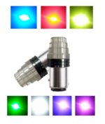 LED Bike Back Light Flasher Bulb | Multi-Color Motorcycle Rear Warning Light | Universal LED Tail Light Flasher - Image 2