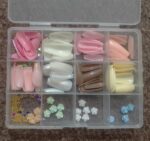 96 Pcs Artificial Nails with Beads, Multicolor DIY Nail Art Decoration Set with Premium ABS Plastic Tips - Image 5