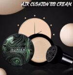 SUNISA Waterproof Mushroom Head Air Cushion Foundation | BB & CC Cream with Moisturizing Liquid Base & Sponge Applicator - Image 2