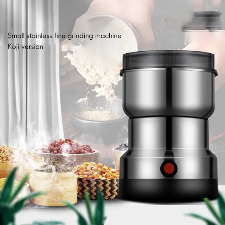 Electric Coffee Grinder for Home Nuts Beans Spices Blender Grains Grinder Machine Kitchen Multifunctional Coffee – 300W Stainless Steel Dry Mill for Coffee, Masala, and Spices