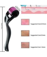 Derma Roller 0.5mm 540 Micro Needles - Professional Microneedling for Face Beard Hair Growth Collagen Boost Skin Texture - Image 3