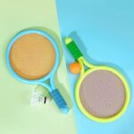 Kids Badminton & Tennis Racket Set, 2 Rackets, 1 Ball & 1 Shuttlecock | Indoor & Outdoor Sports Toy (Random Color) - Image 3