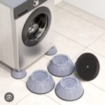 4Pcs Universal Anti-Vibration Feet Pads, Non-Slip Rubber Mat for Washing Machine, Dryer, Refrigerator & Furniture (Small Size) - Image 4