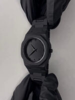 Full Black AURA Quartz Watch for Men & Boys, Premium Analog Wrist Watch with Lightweight Design & Butterfly Lock (Without Box)