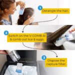 LICETEC V-COMB Electric Head Lice Remover - Chemical-Free Vacuum Comb for Lice and Nits Removal | Safe for Kids and Adults - Image 2