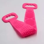 Pack of 2 Silicone Back Scrubber Bath Belts | Double-Sided Exfoliating Body Cleaning Straps for Deep Cleansing & Smooth Skin