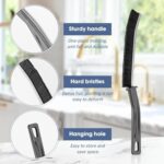 Set of 2 Gap Cleaning Brushes for Bathroom & Kitchen | Hard Bristle Crevice and Grout Cleaning Tool - Image 2