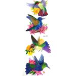 3D Colorful Birds Wall Stickers Pack of 8 | Removable DIY Wall Decals for Home and Bedroom Decor - Image 4