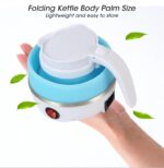 Foldable Portable Electric Kettle 600ml Silicone Travel Water Heater Fast Boiling