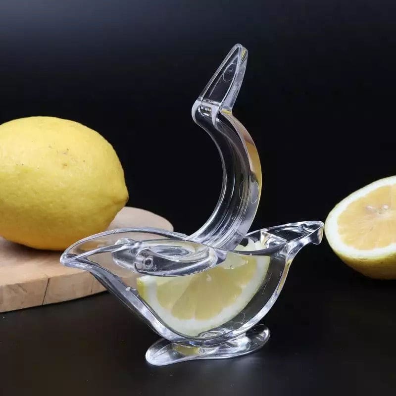 Manual Lemon Clip Portable Clear Fruit Juicer Bird Lemon Slice Squeezer Home Kitchen Bar Hand Gadget – Acrylic Lemon Squeezer for Fresh Juice and Family Use