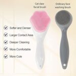 Silicone Face Scrubber Exfoliating Brush Manual Facial Cleansing Massager Pakistan - Image 2