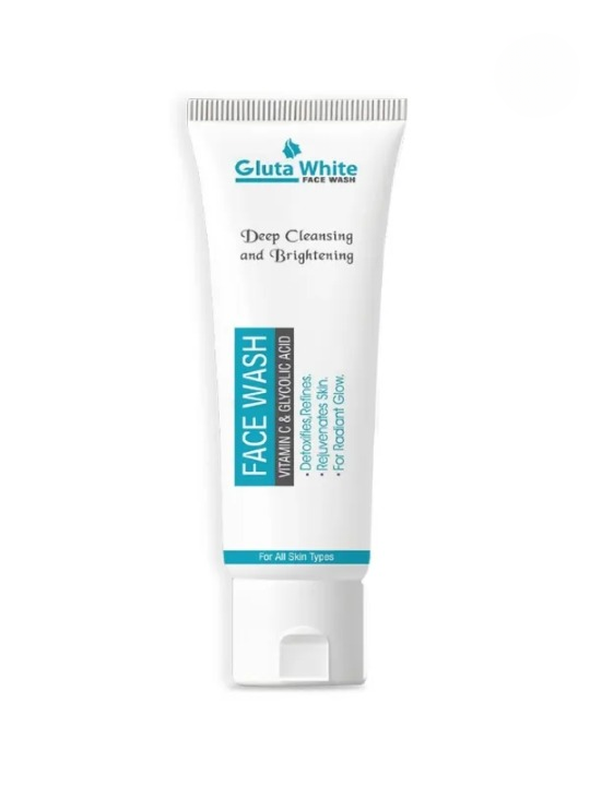 Gluta White Facewash 100ml Brightening Deep Cleansing Face Wash