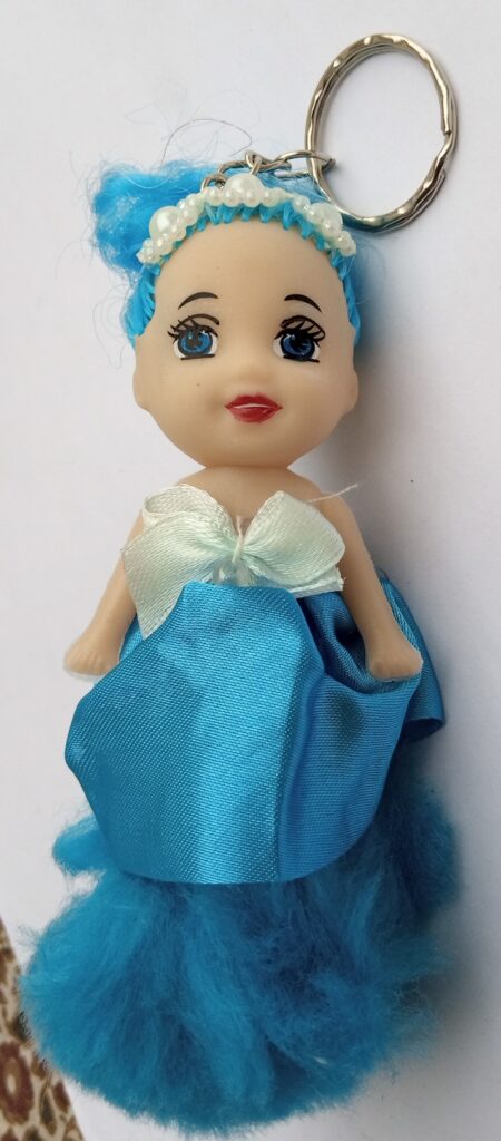 Cute Baby Doll Keychain for Girls & Women | Fashion Doll Keyring for Bike, Car, Bags & Handbags (Random Color & Design)